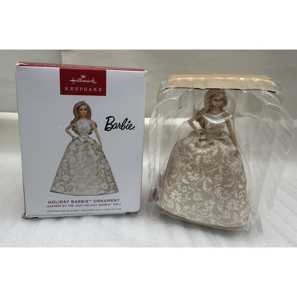 1 Piece Hallmark Keepsake Christmas Ornament, Holiday Barbie, Gifts For Kids NEW
